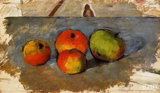 Quatre pommes - Paul Cézanne - Reproductions de tableaux et peintures haut de gamme