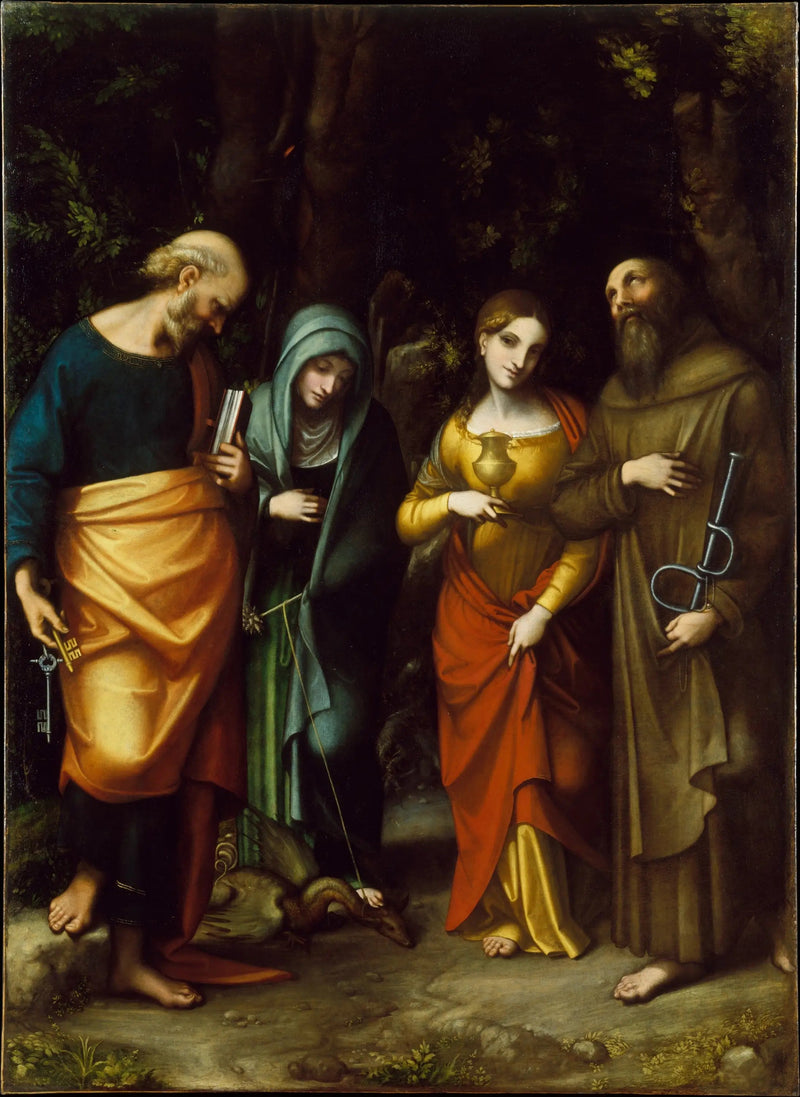 Vier heiligen - Antonio da Correggio