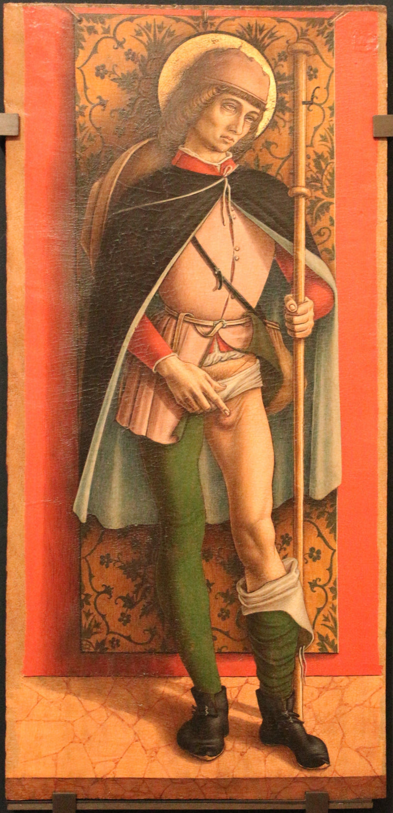 Vier heiligen en zaligen: Sint Roch - Carlo Crivelli