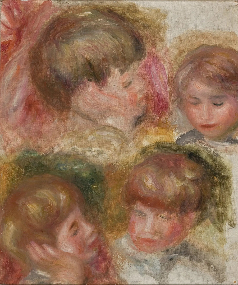 Vier hoofden - Pierre-Auguste Renoir