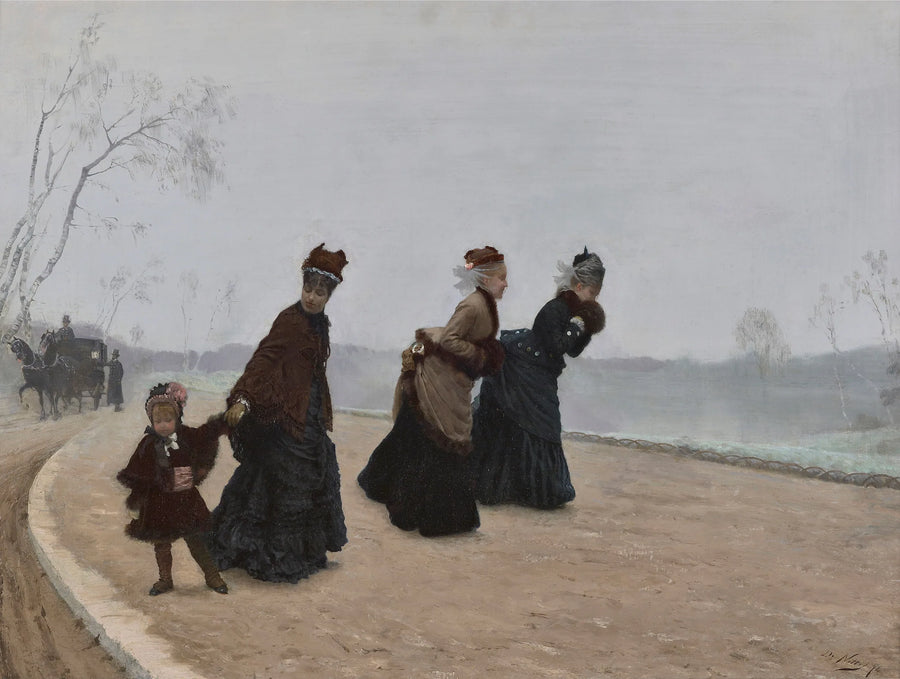 Wat een kou! - Giuseppe De Nittis