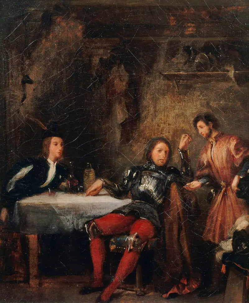 Quentin Durward en de gehavende - Eugène Delacroix