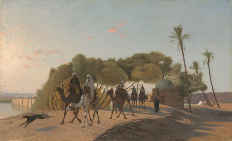 Verlaat de oase - Jean-Léon Gérôme