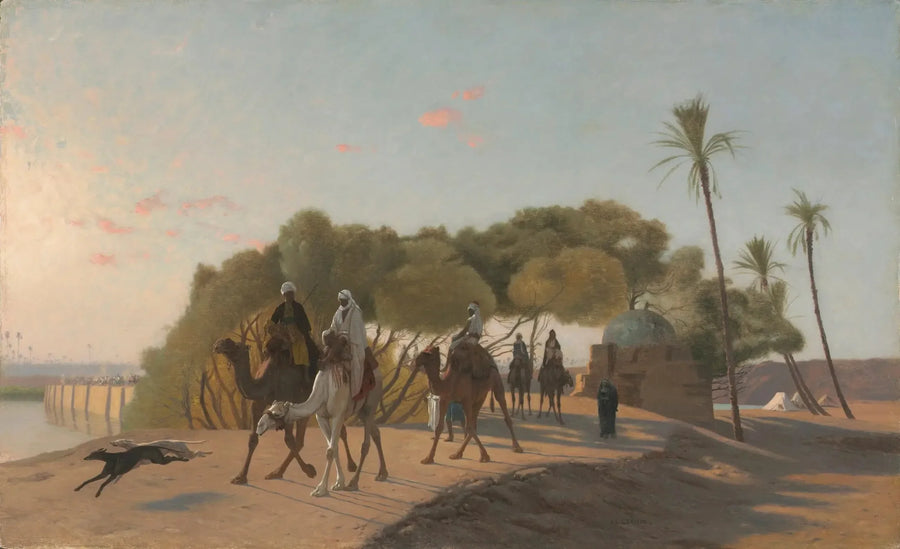 Verlaat de oase - Jean-Léon Gérôme