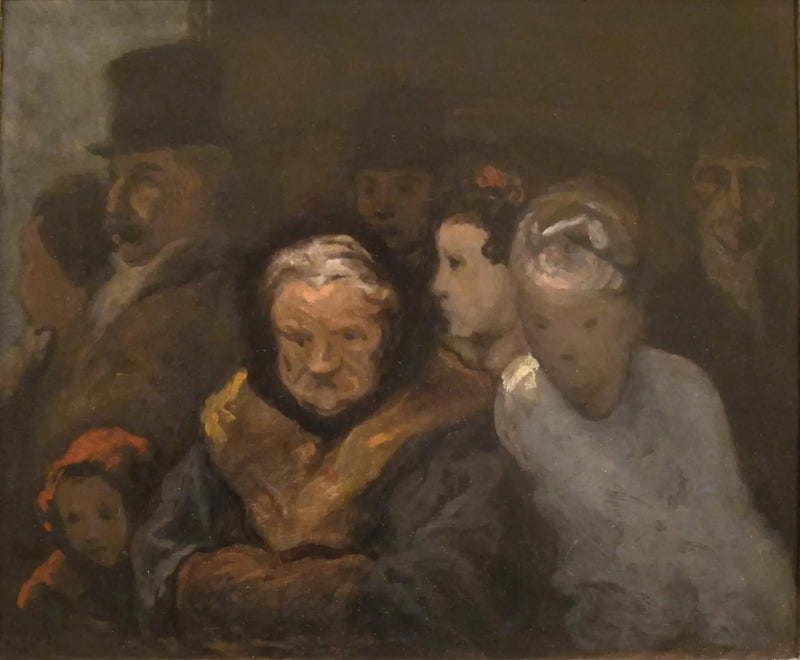 Verlaten het theater - Honoré Daumier