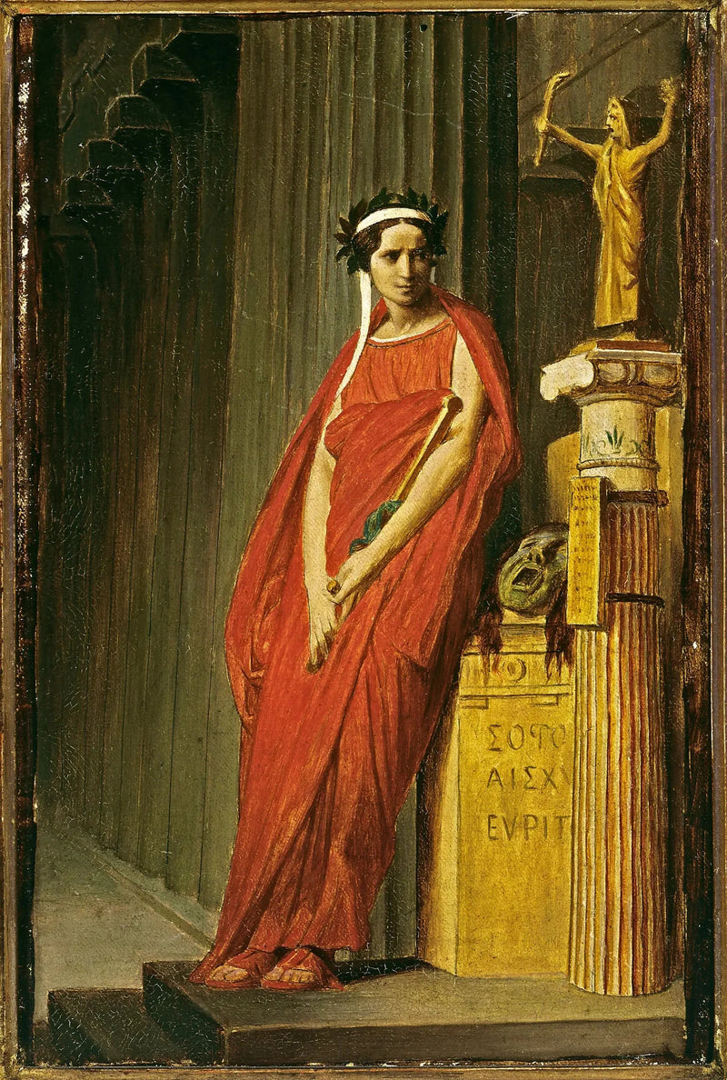 Rachel (1821-1858), in tragedie kostuum - Jean-Léon Gérôme