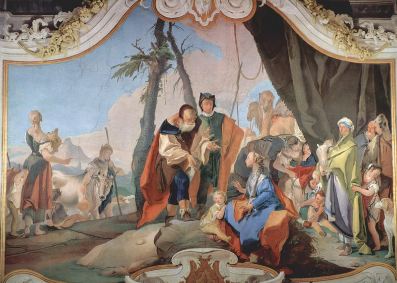 Rachel die de idolen verbergt - Giovanni Battista Tiepolo