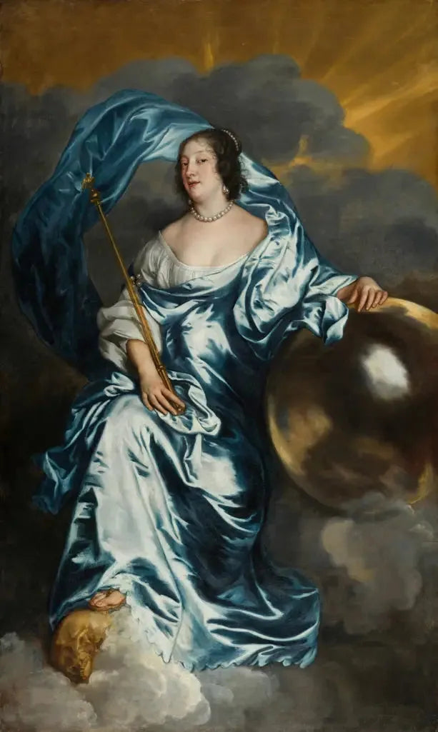 Rachel de Ruvigny, gravin de Southampton, in de rol van Fortune - Antoine van Dyck

Source:
Rachel de Ruvigny, comtesse de Southampton, dans le rôle de Fortune - Antoine van Dyck