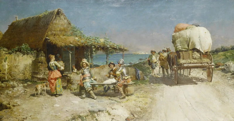 Verfrissingen in een herberg langs de weg - Cesare Augusto Detti

Source:
Rafraîchissements dans une auberge en bord de route - Cesare Augusto Detti