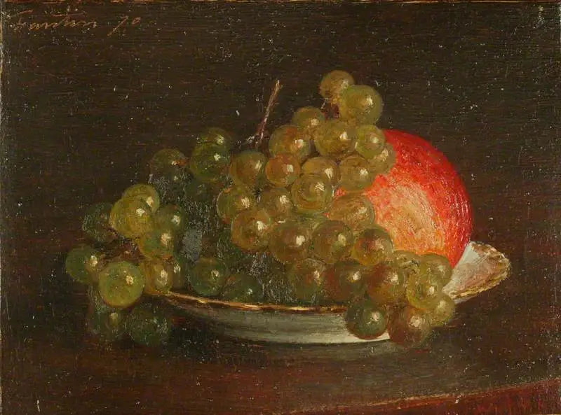 Witte druif en appel in een schoteltje - Henri Fantin-Latour

Source:
Raisin blanc et pomme dans une soucoupe - Henri Fantin-Latour