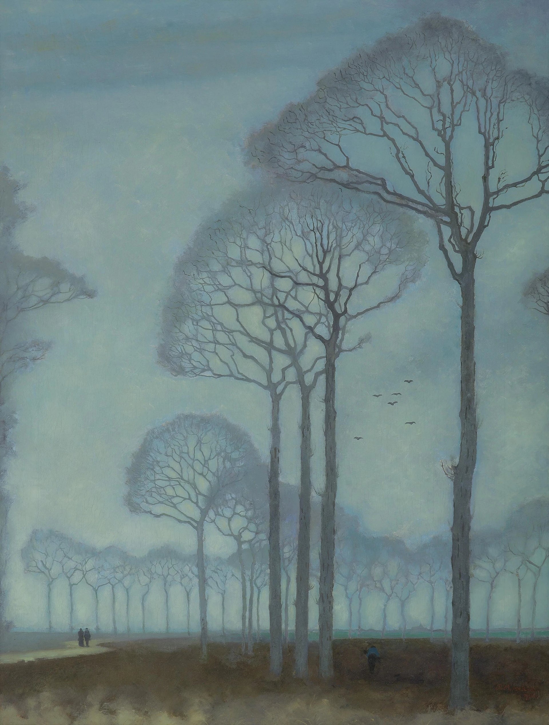 Rangée d'arbres - Jan Mankes
