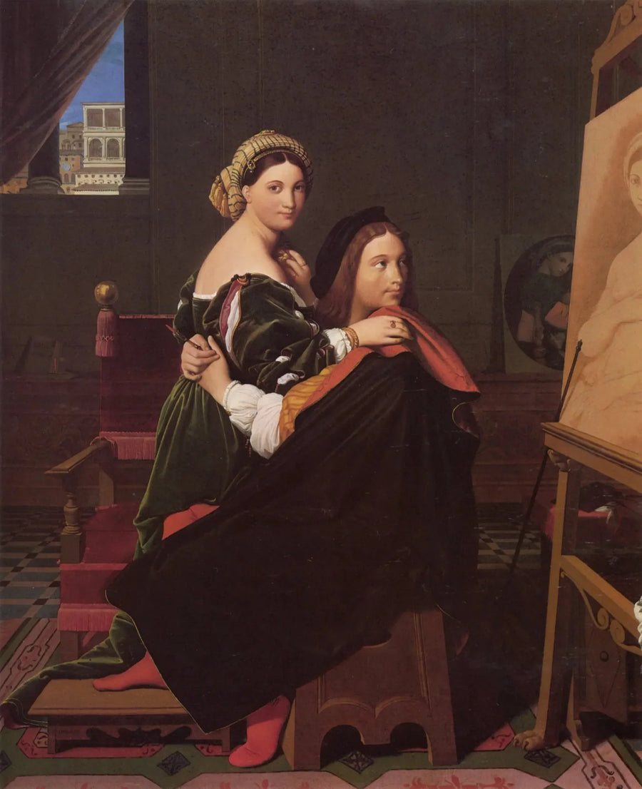 Raphaël en de Fornarina - Jean-Auguste-Dominique Ingres