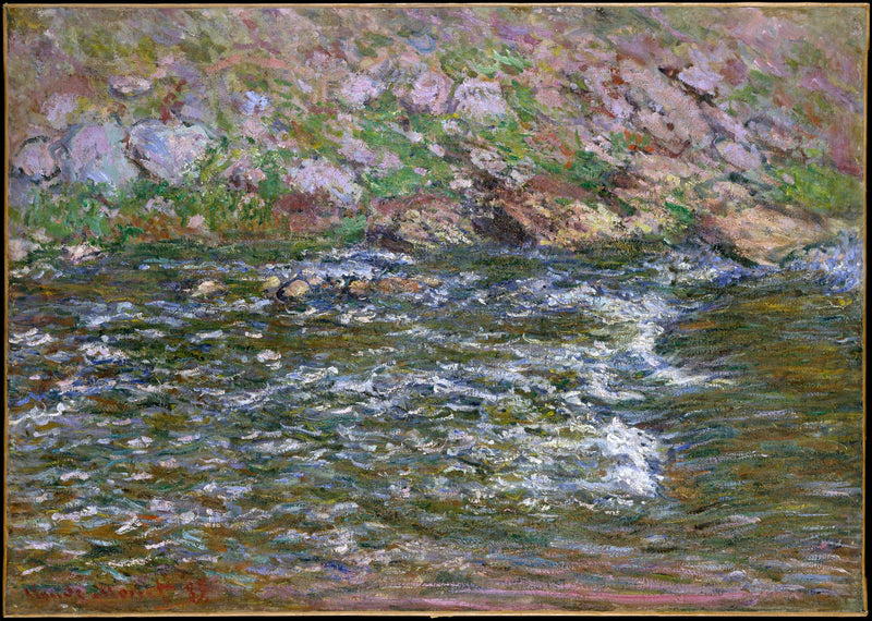 Snel op de kleine kreek bij Fresselines - Claude Monet