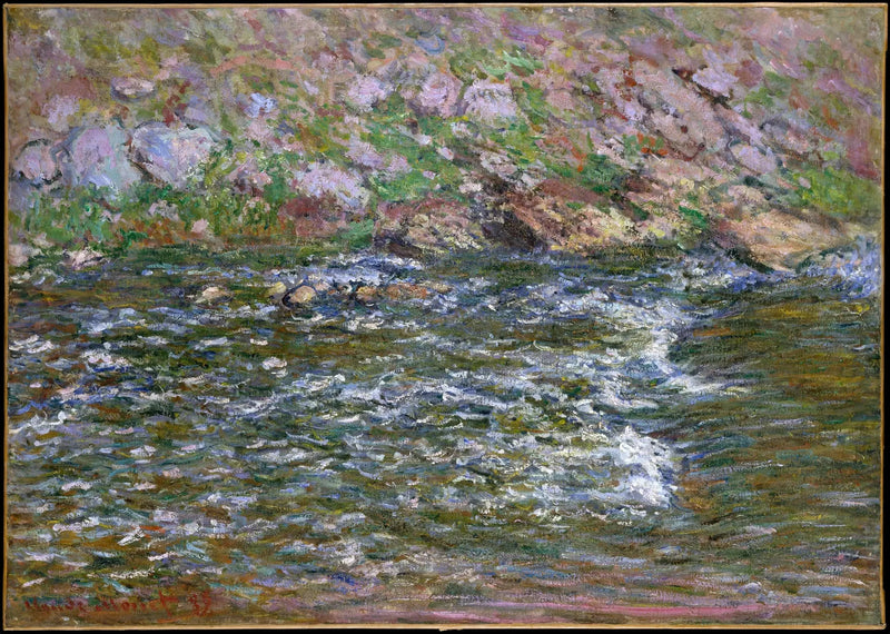Snel op de kleine kreek bij Fresselines - Claude Monet