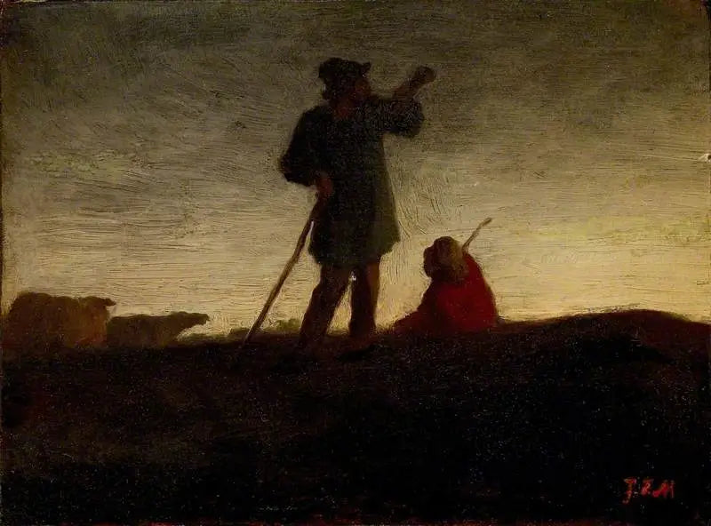 Herinnering aan de kudde - Jean-François Millet
