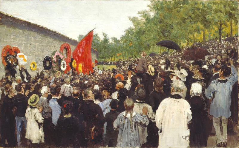 Samenzetting op Père Lachaise ter nagedachtenis aan de slachtoffers van de Commune - Ilya Repin