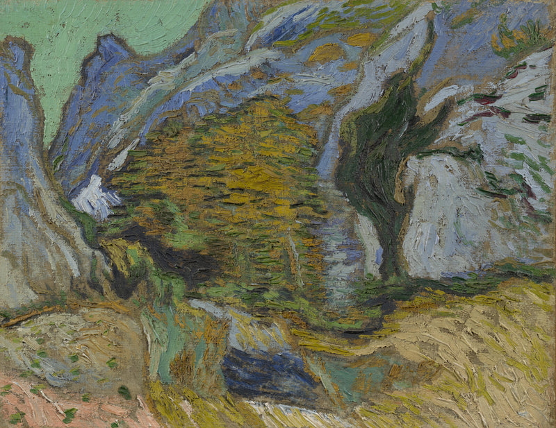 Kloof met een klein beekje - Vincent van Gogh