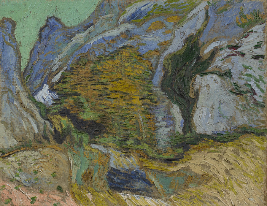 Kloof met een klein beekje - Vincent van Gogh