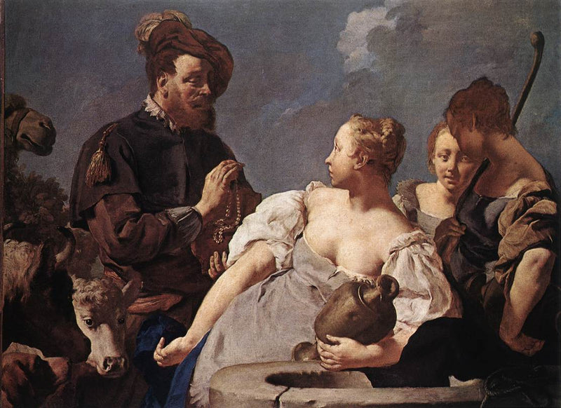 Rebecca bij de put - Giovanni Battista Piazzetta