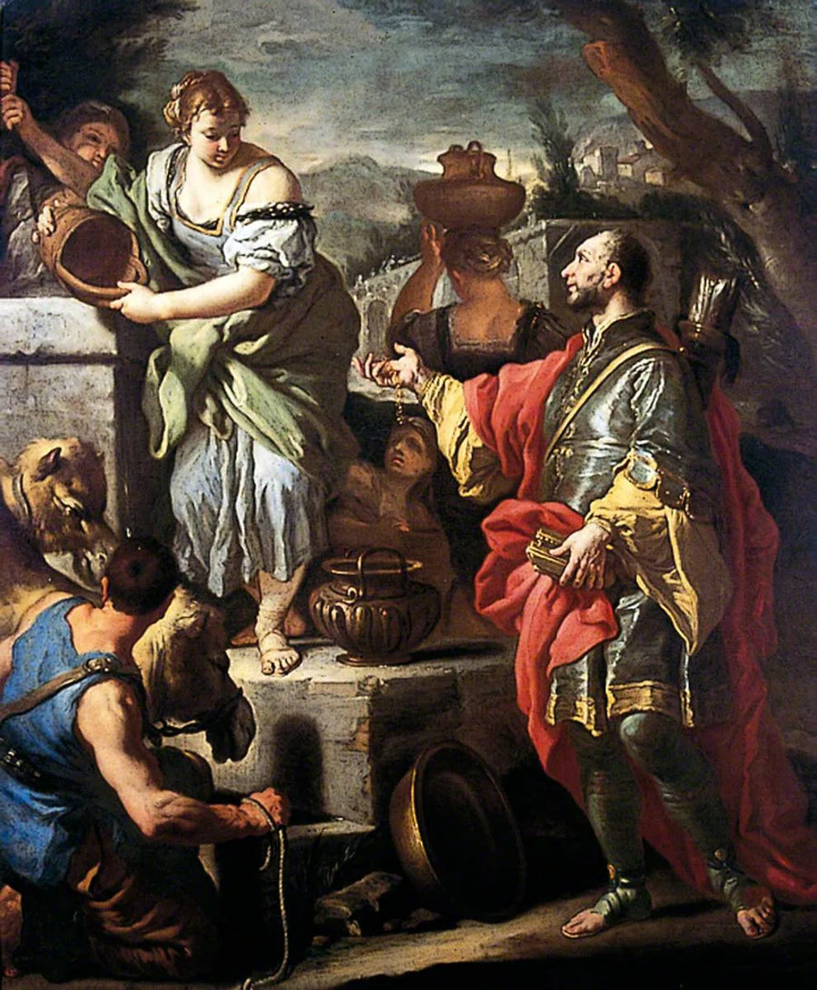 Rebecca en Eleazar bij de put - Francesco Solimena