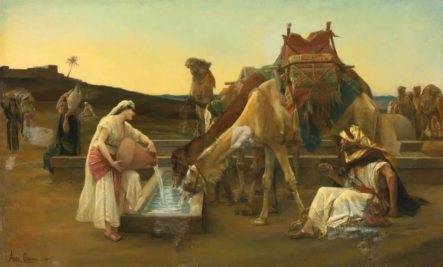 Rébecca en Éliézer - Alexandre Cabanel

Source:
Rébecca et Éliézer - Alexandre Cabanel