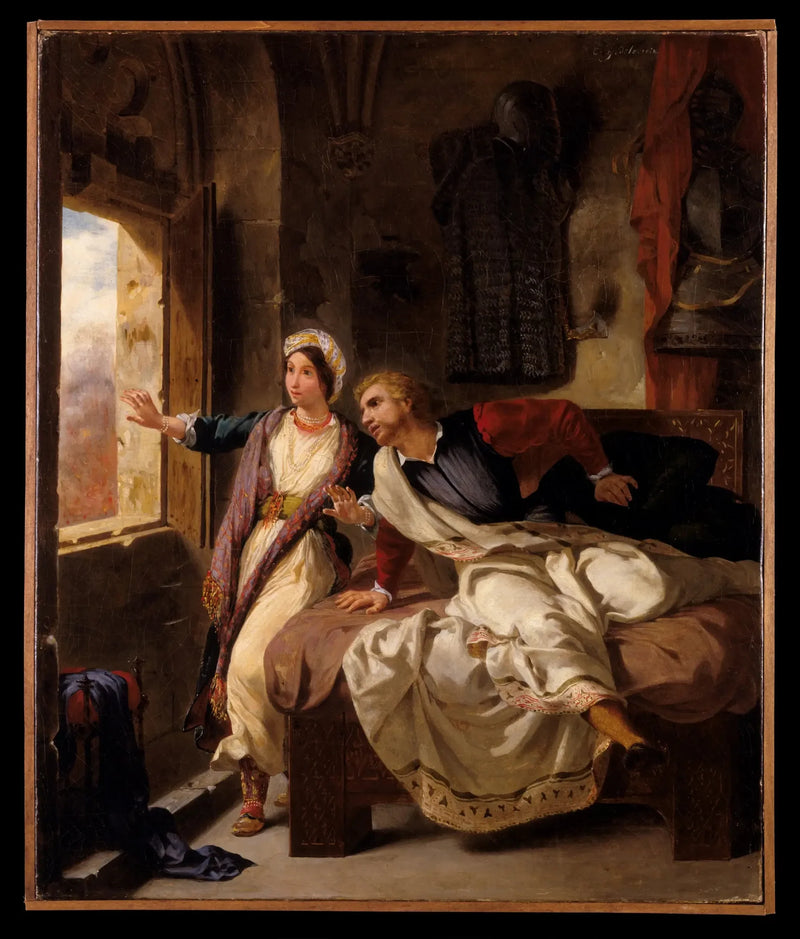 Rebecca en gewonde Ivanhoe - Eugène Delacroix