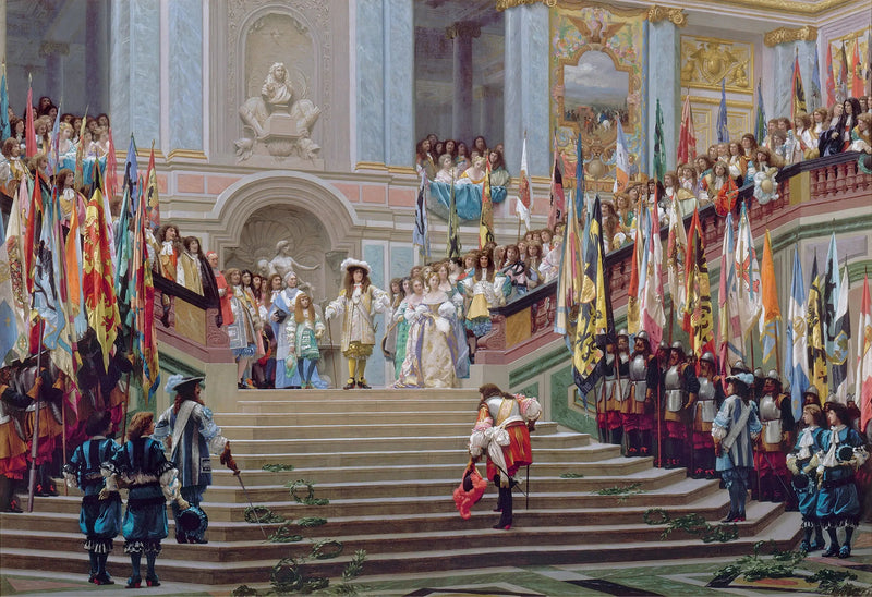 Ontvangst van de Grote Condé in Versailles - Jean-Léon Gérôme