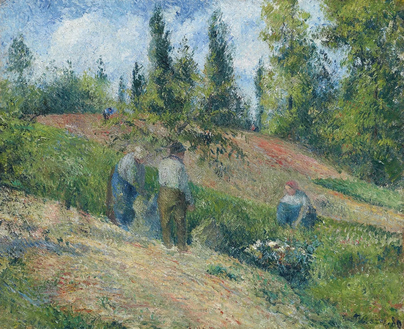 Oogst van appels, Pontoise - Camille Pissarro