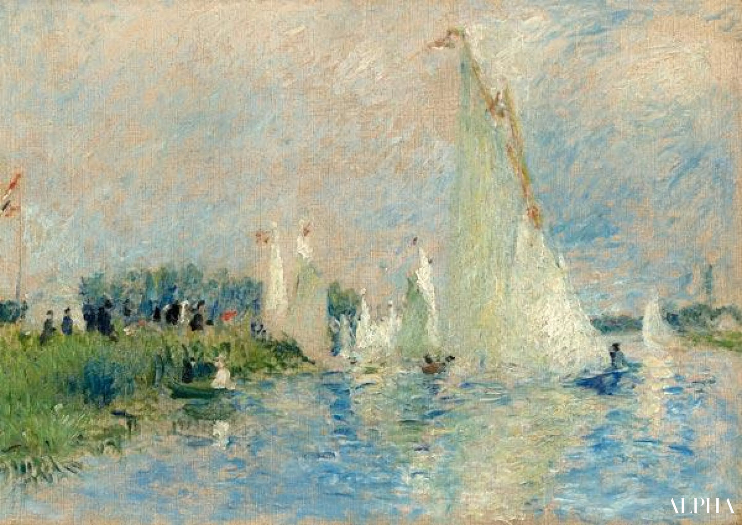 Regatta in Argenteuil - Pierre-Auguste Renoir - Reproducties van schilderijen en hoogwaardige schilderijen