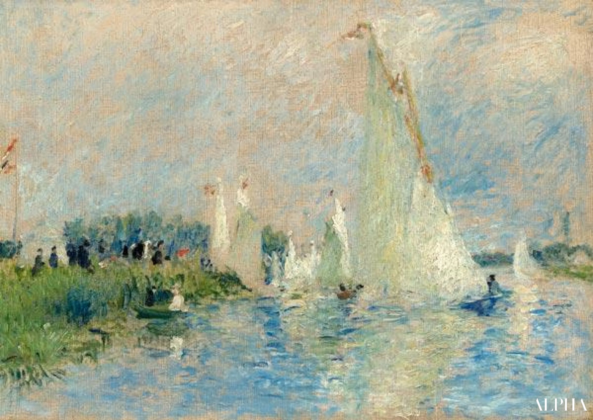 Regatta in Argenteuil - Pierre-Auguste Renoir - Reproducties van schilderijen en hoogwaardige schilderijen