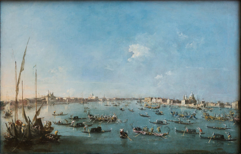 Regatta op het kanaal van de Giudecca - Francesco Guardi