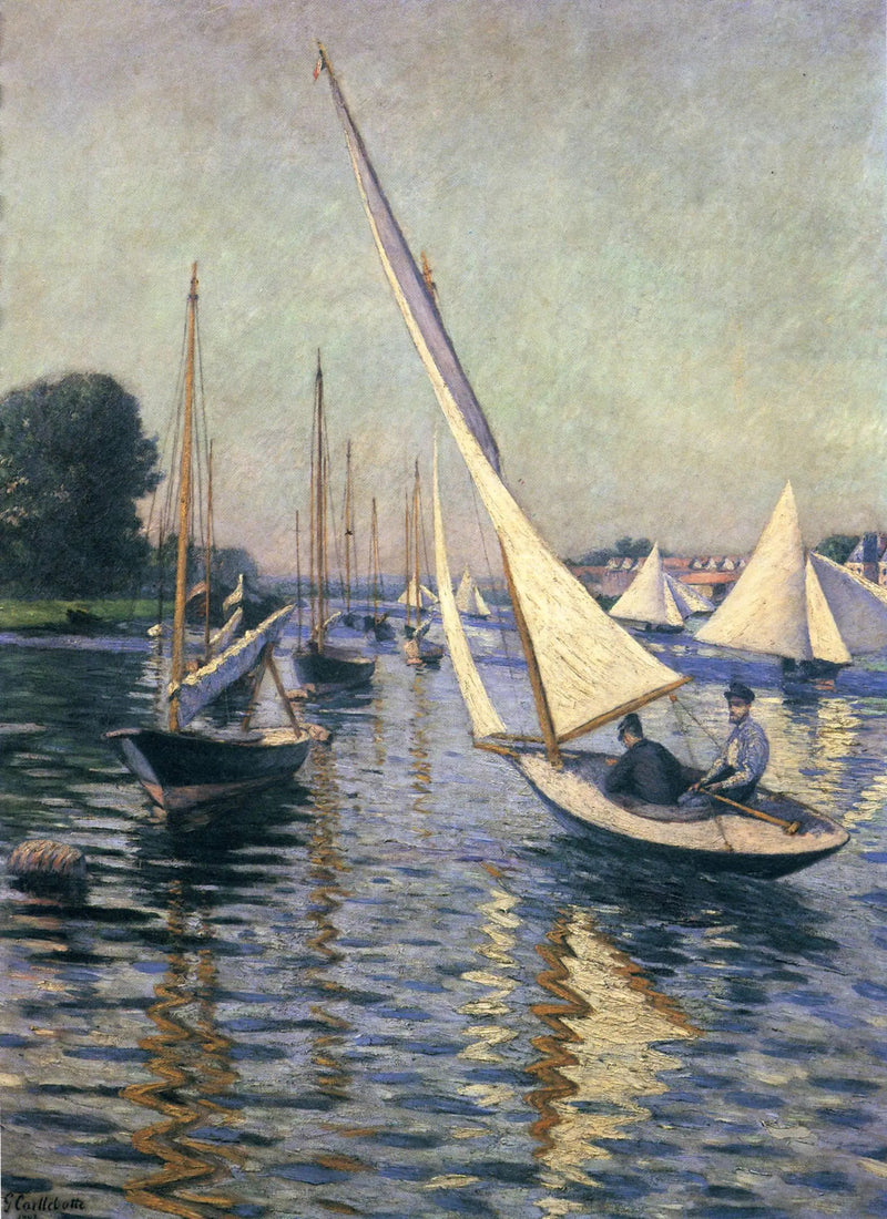 Regatta's in Argenteuil - Gustave Caillebotte