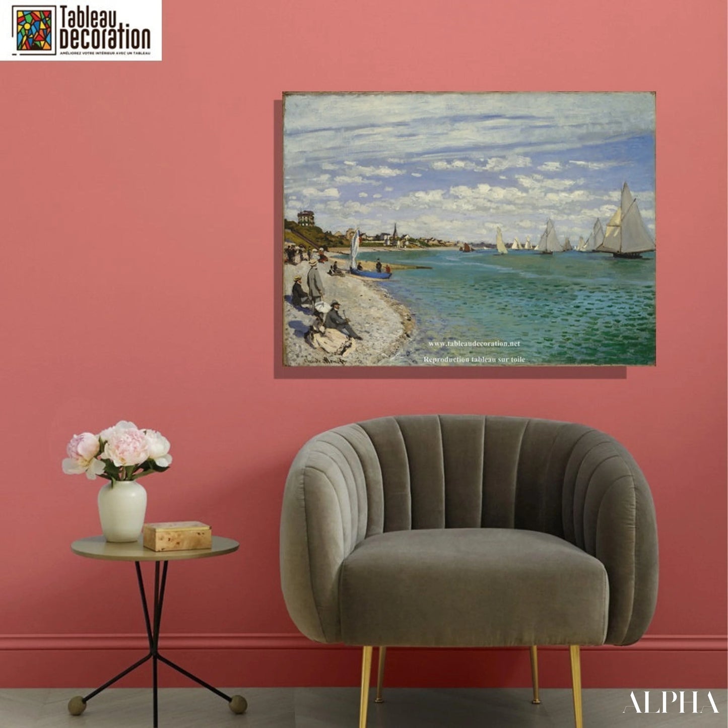 Régates à Sainte-Adresse - Tableau Monet - Reproductions de tableaux et peintures haut de gamme