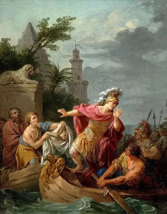Spijt van Caesar over de dood van Pompeius - Louis Jean François Lagrenée

Source:
Regret de César sur la mort de Pompée - Louis Jean François Lagrenée