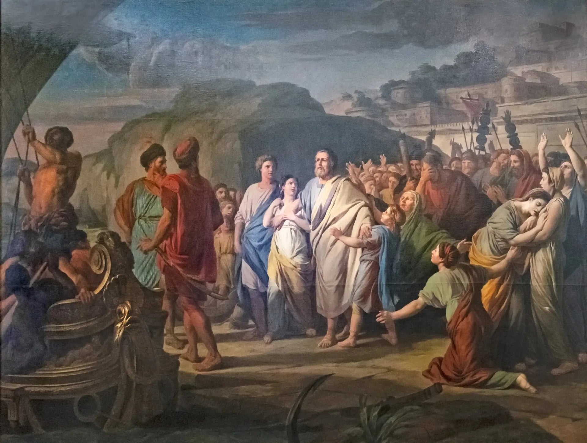 Régulus sort de Rome pour se rendre à Carthage - Nicolas-Bernard Lépicié image 1 reproduction artisanale de tableau