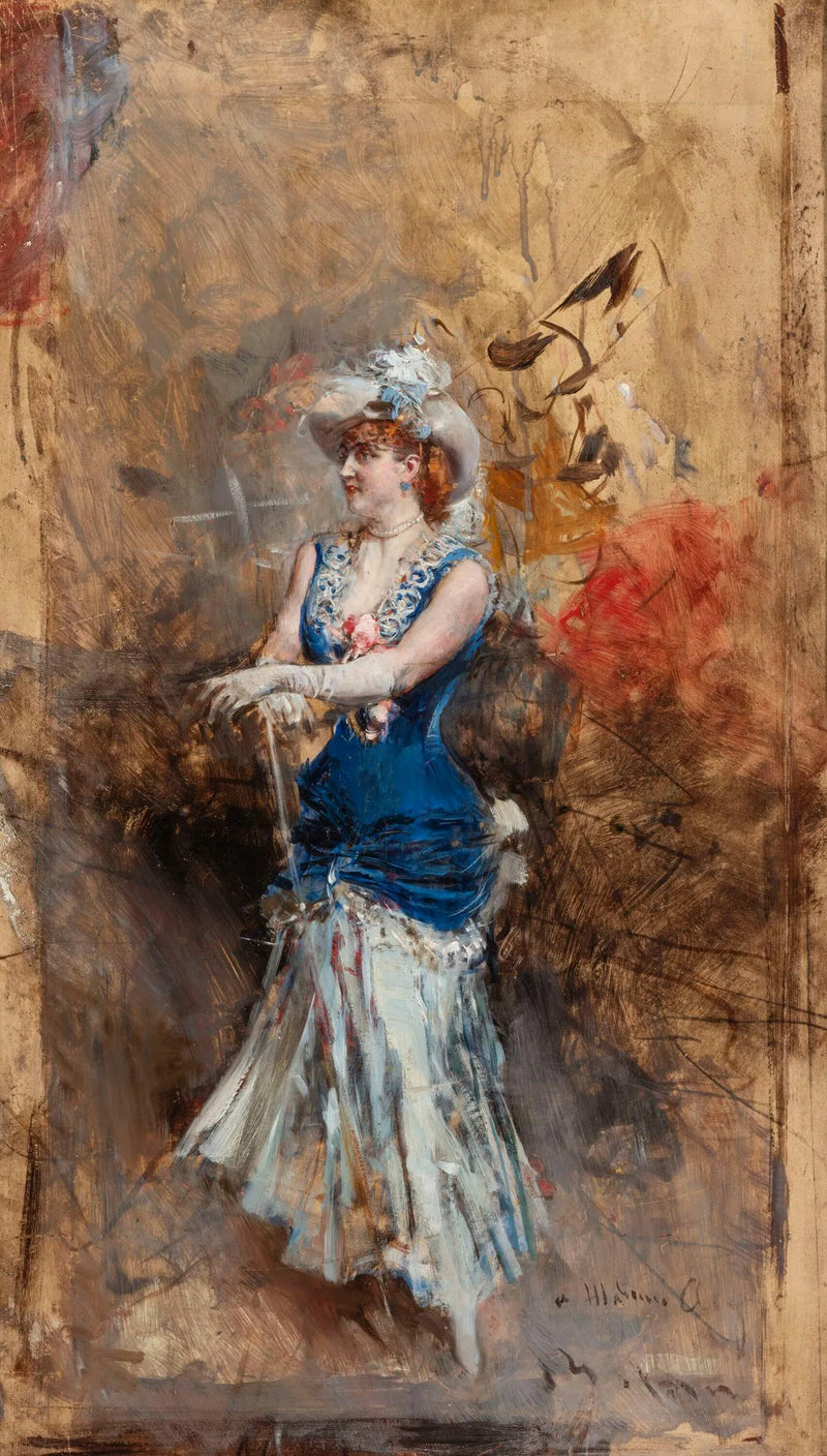 Rejane op het podium - Giovanni Boldini