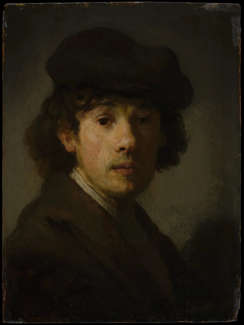 Rembrandt (1606-1669) en Jongeman - Rembrandt