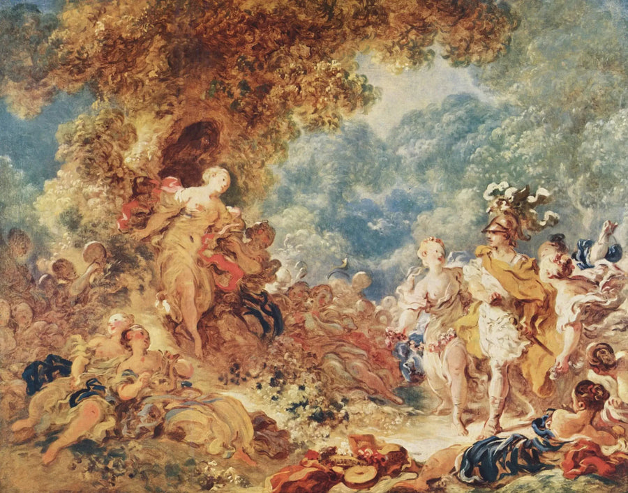 Renaud in de tuinen van Armide - Jean-Honoré Fragonard