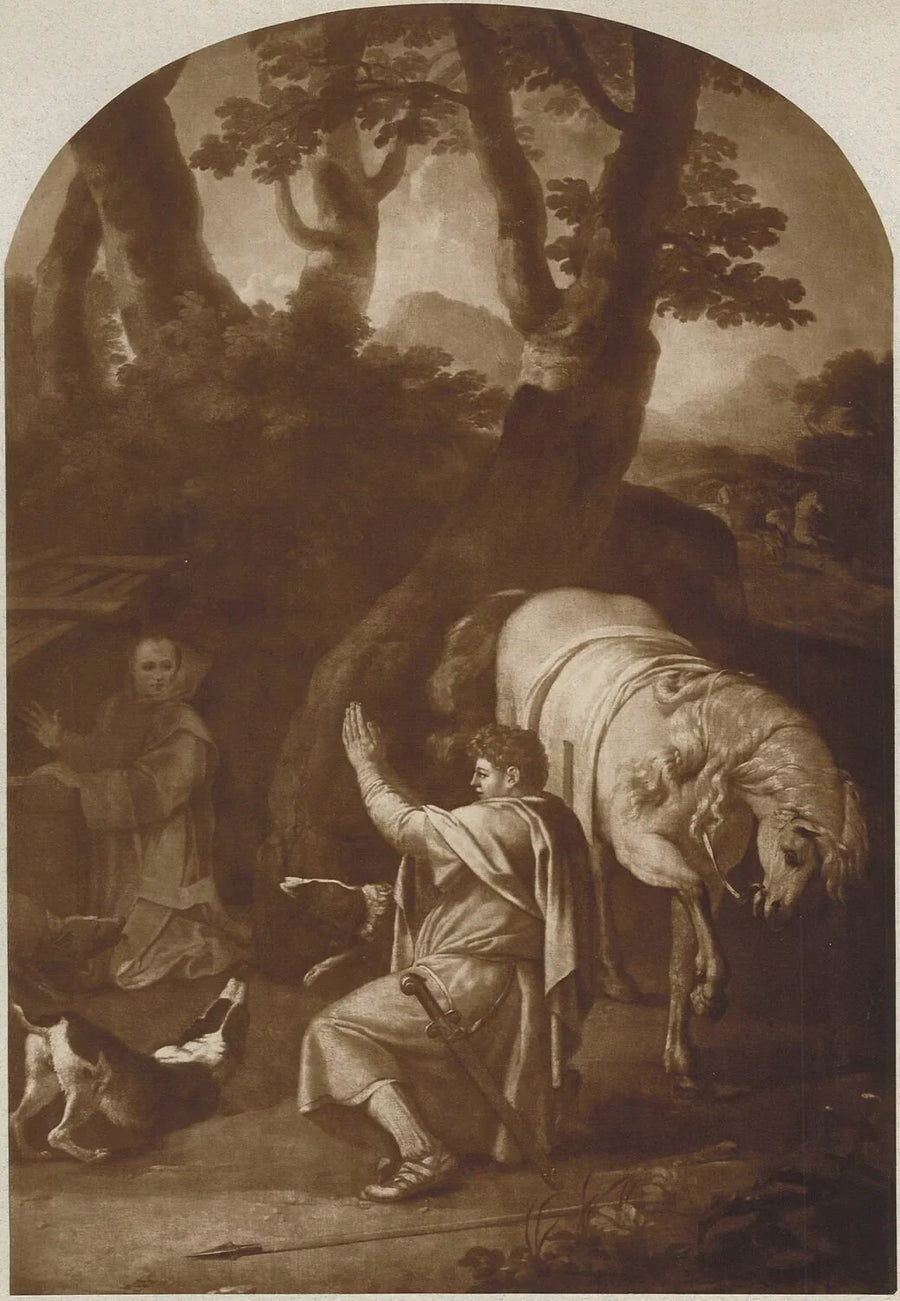 Ontmoeting van Sint Bruno en graaf Roger van Sicilië - Eustache Le Sueur