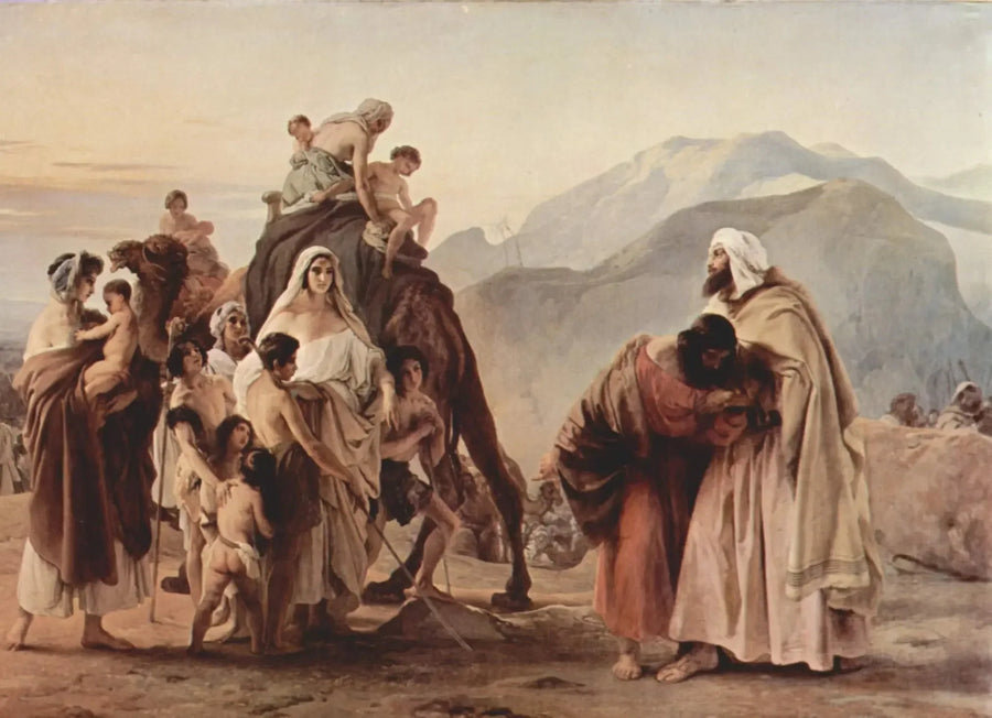 Ontmoeting tussen Esaù en Jakob - Francesco Hayez

Source:
Rencontre entre Esaù et Giacobbe - Francesco Hayez