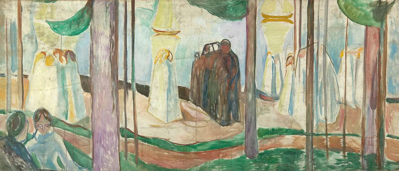 Ontmoeting op het strand - Edvard Munch