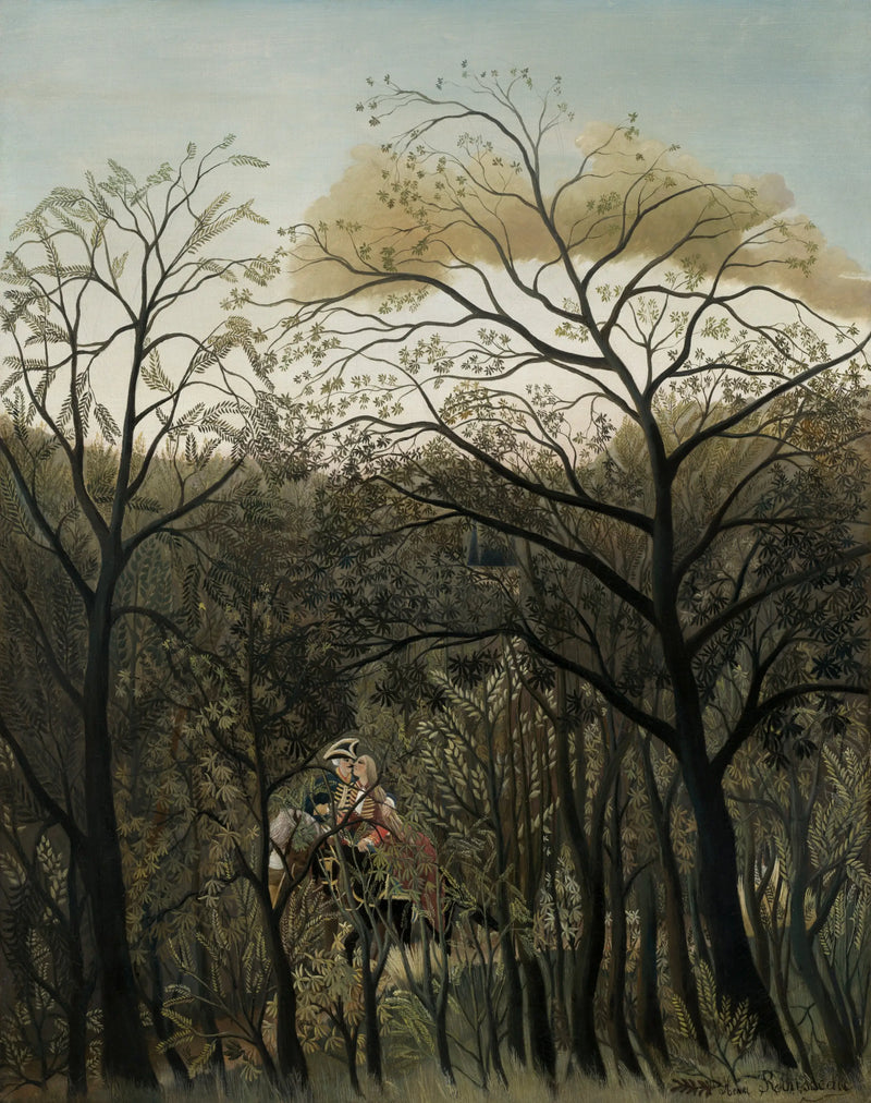 Afspraak in het bos - Henri Rousseau