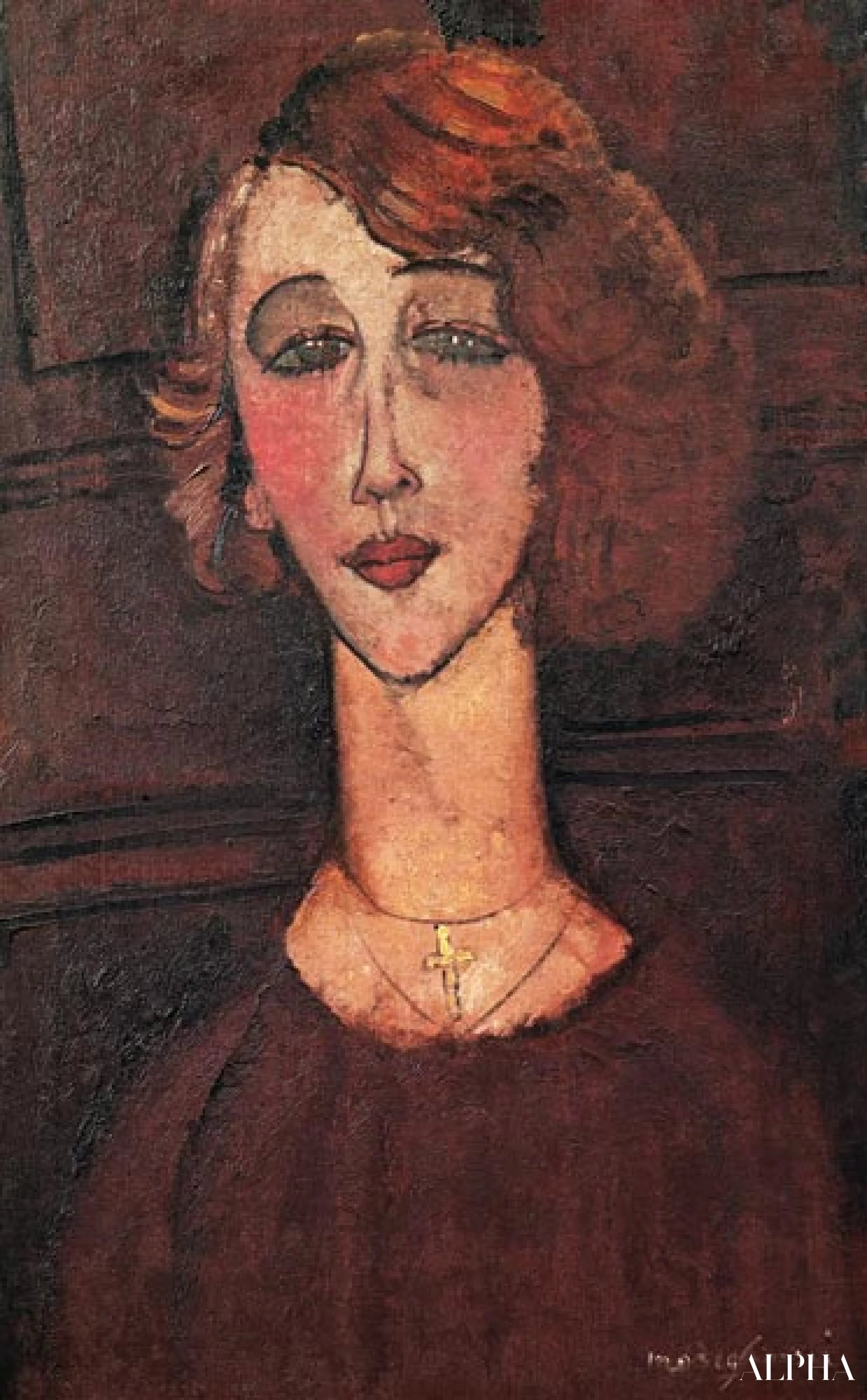 Reproduction du tableau « Renée - Amedeo Modigliani » par Alpha Reproduction en peinture à l’huile
