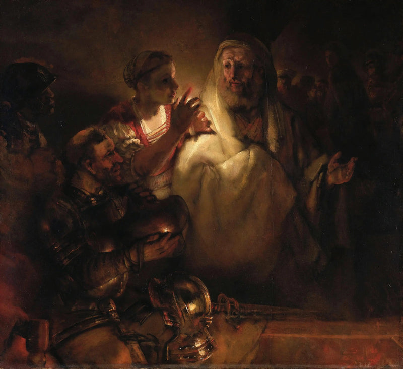 De Verloochening van de heilige Petrus - Rembrandt