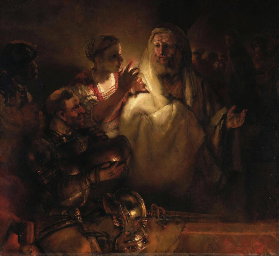 De Verloochening van de heilige Petrus - Rembrandt