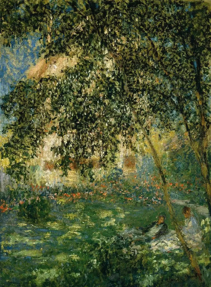 Rust uit in de tuin, Argenteuil W408 - Claude Monet
