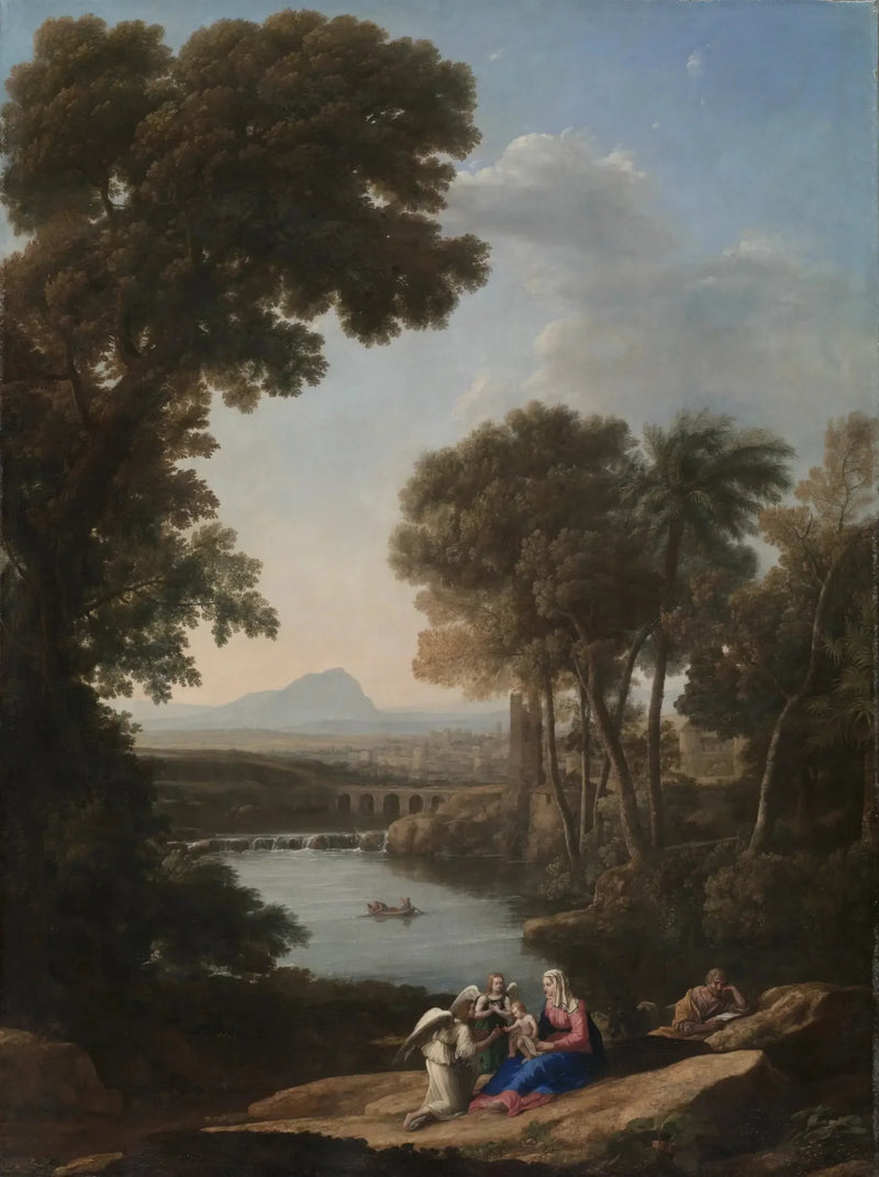 Repos tijdens de vlucht naar Egypte - Claude Lorrain