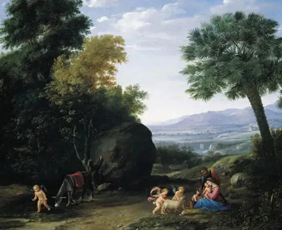 Repos tijdens de vlucht naar Egypte - Claude Lorrain