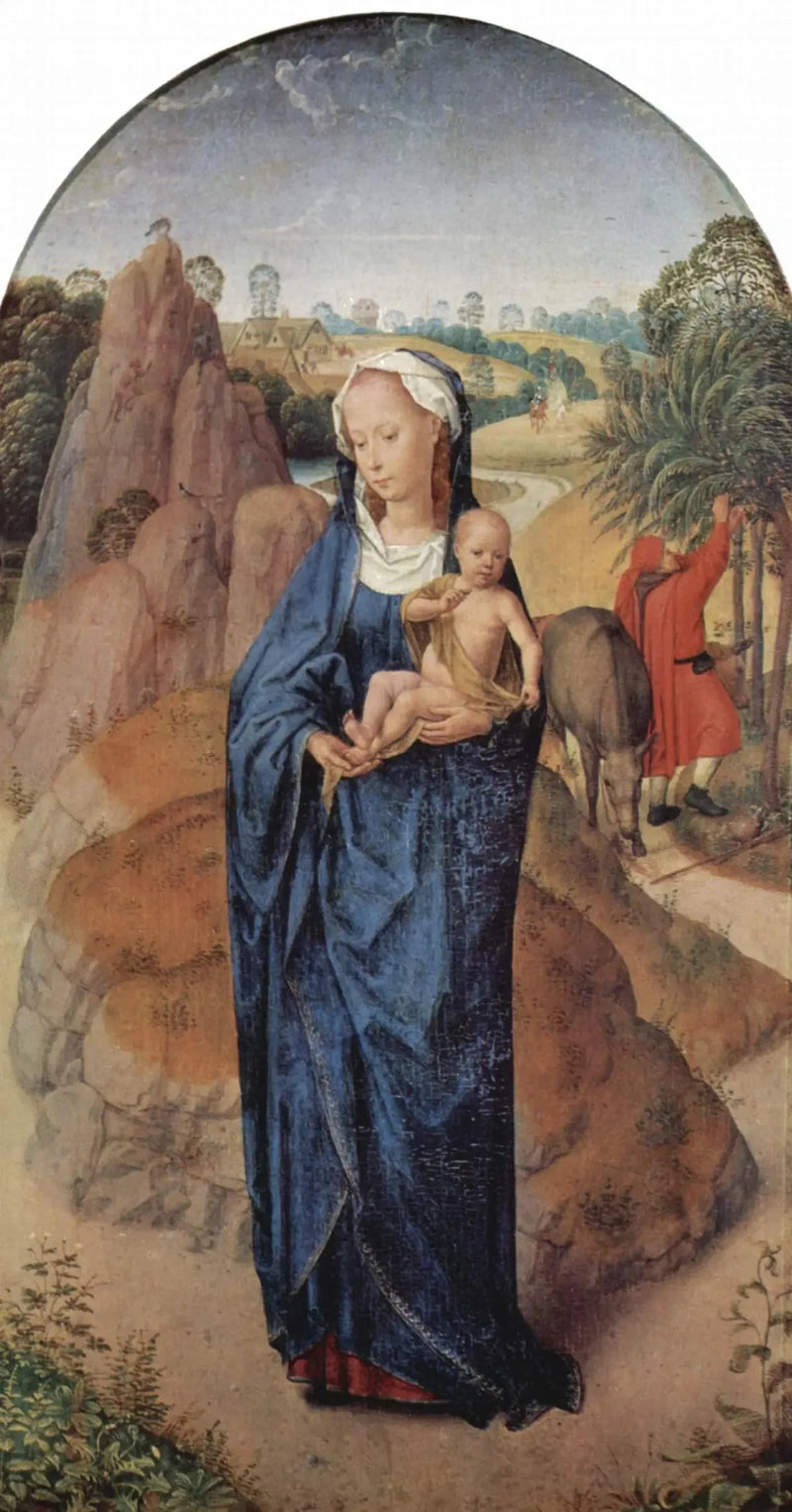 Rust tijdens de vlucht naar Egypte - Hans Memling