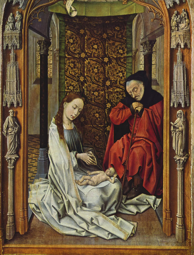 Altaar van het koninklijke kapel: Heilige Familie - Juan de Flandes